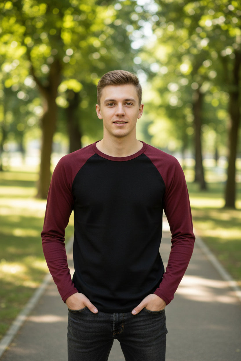 Elevate Your Casual Style with Our Men's Casual Henley Long Sleeve T-Shirt