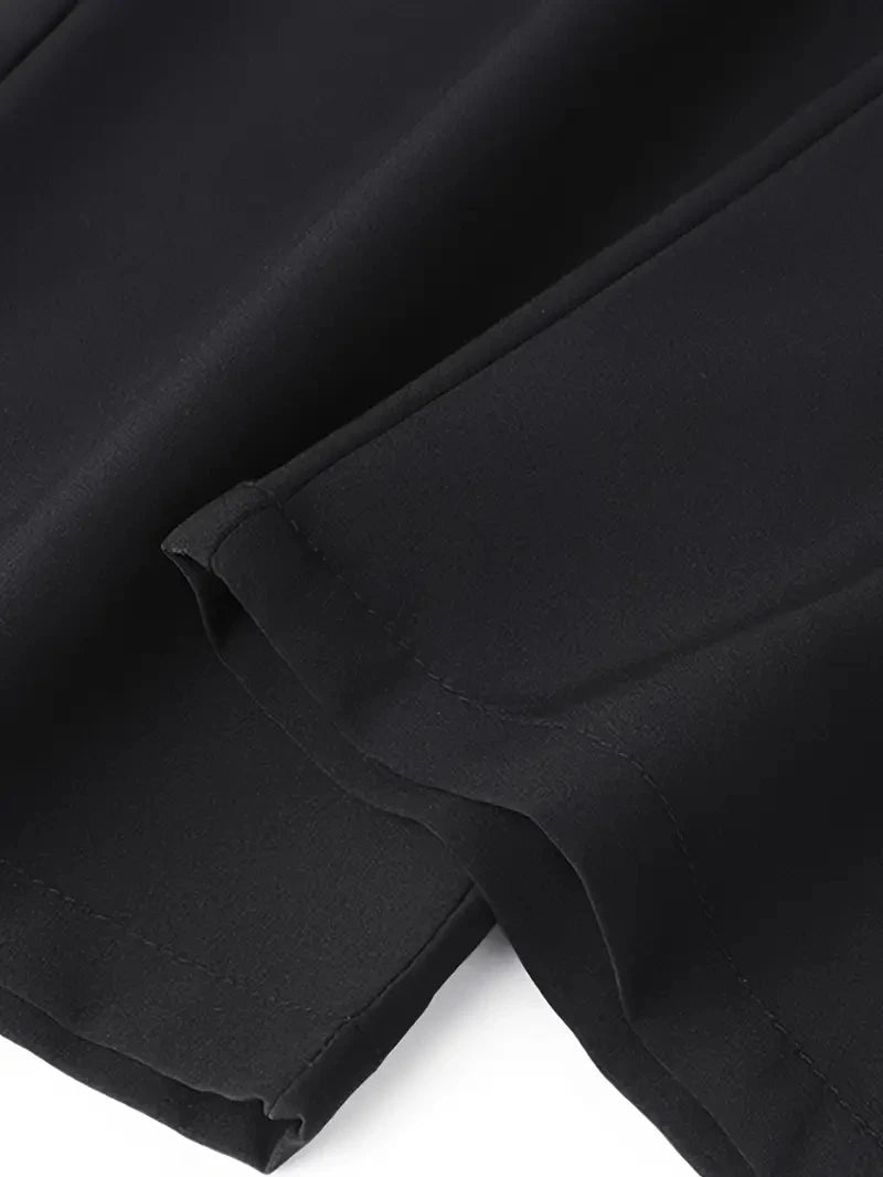 Soft Men's Casual Straight Pants Stretch Elastic Waist Jogger Korean Classic Blue Black Gray Brand Trousers Plus Size