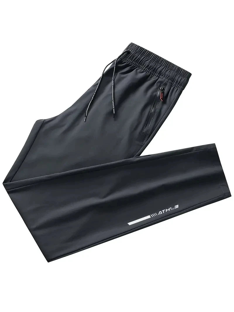 Soft Men's Casual Straight Pants Stretch Elastic Waist Jogger Korean Classic Blue Black Gray Brand Trousers Plus Size