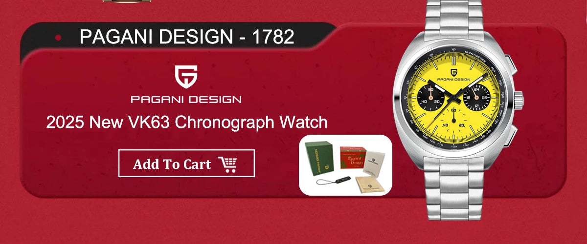 PAGANI DESIGN DD40 Men's Automatic Watch with NH36A Movement