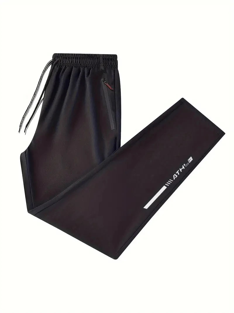 Soft Men's Casual Straight Pants Stretch Elastic Waist Jogger Korean Classic Blue Black Gray Brand Trousers Plus Size