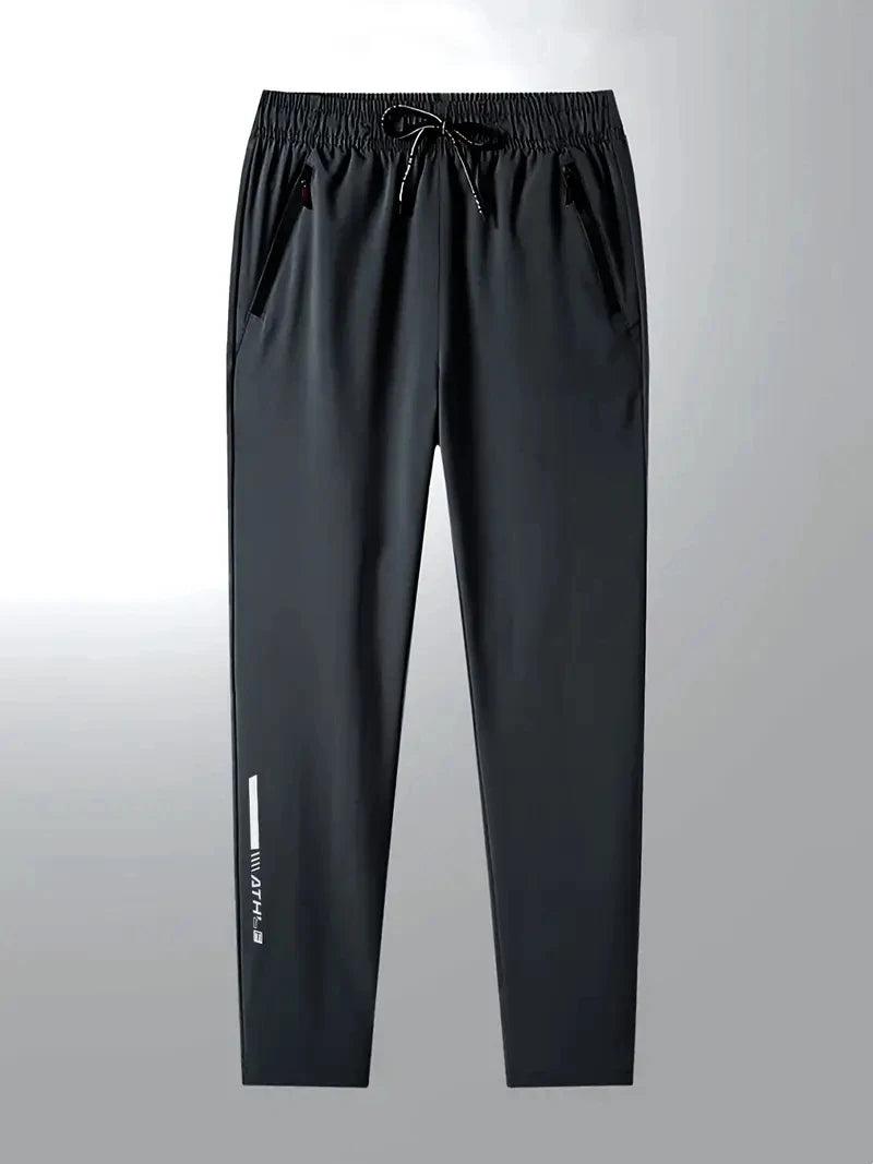 Soft Men's Casual Straight Pants Stretch Elastic Waist Jogger Korean Classic Blue Black Gray Brand Trousers Plus Size