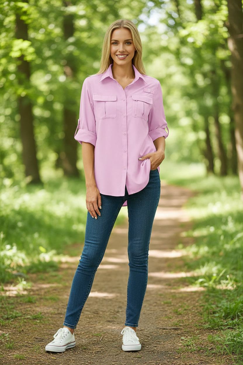 Women's UV Block Quick Dry Long Sleeve Fishing Shirt