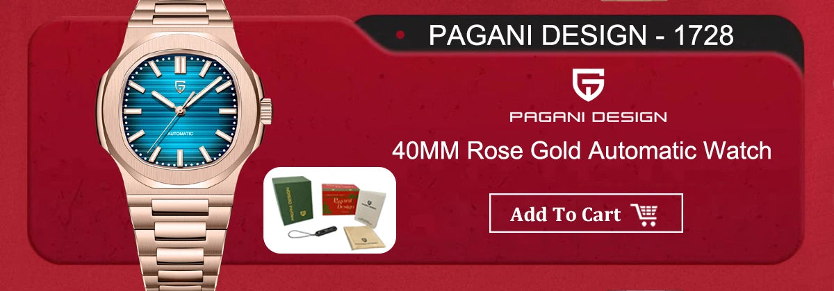PAGANI DESIGN DD40 Men's Automatic Watch with NH36A Movement