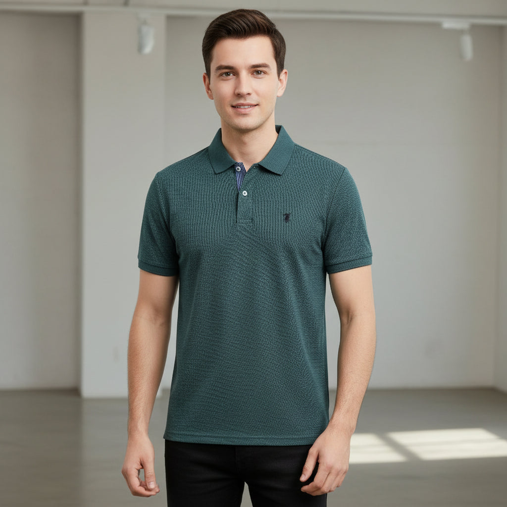 Men's Short Sleeve Polo Shirt  Summer Fashion with Paul Embroidery