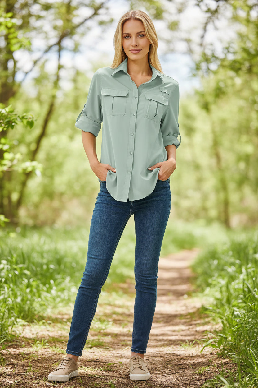 Women's UV Block Quick Dry Long Sleeve Fishing Shirt