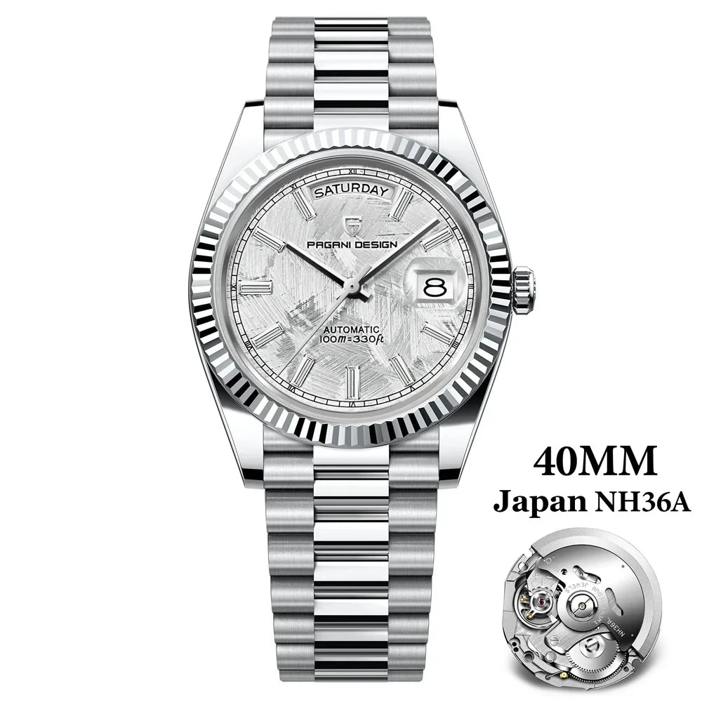 PAGANI DESIGN DD40 Men's Luxury Automatic Watch NH36A with AR Sapphire Mirror