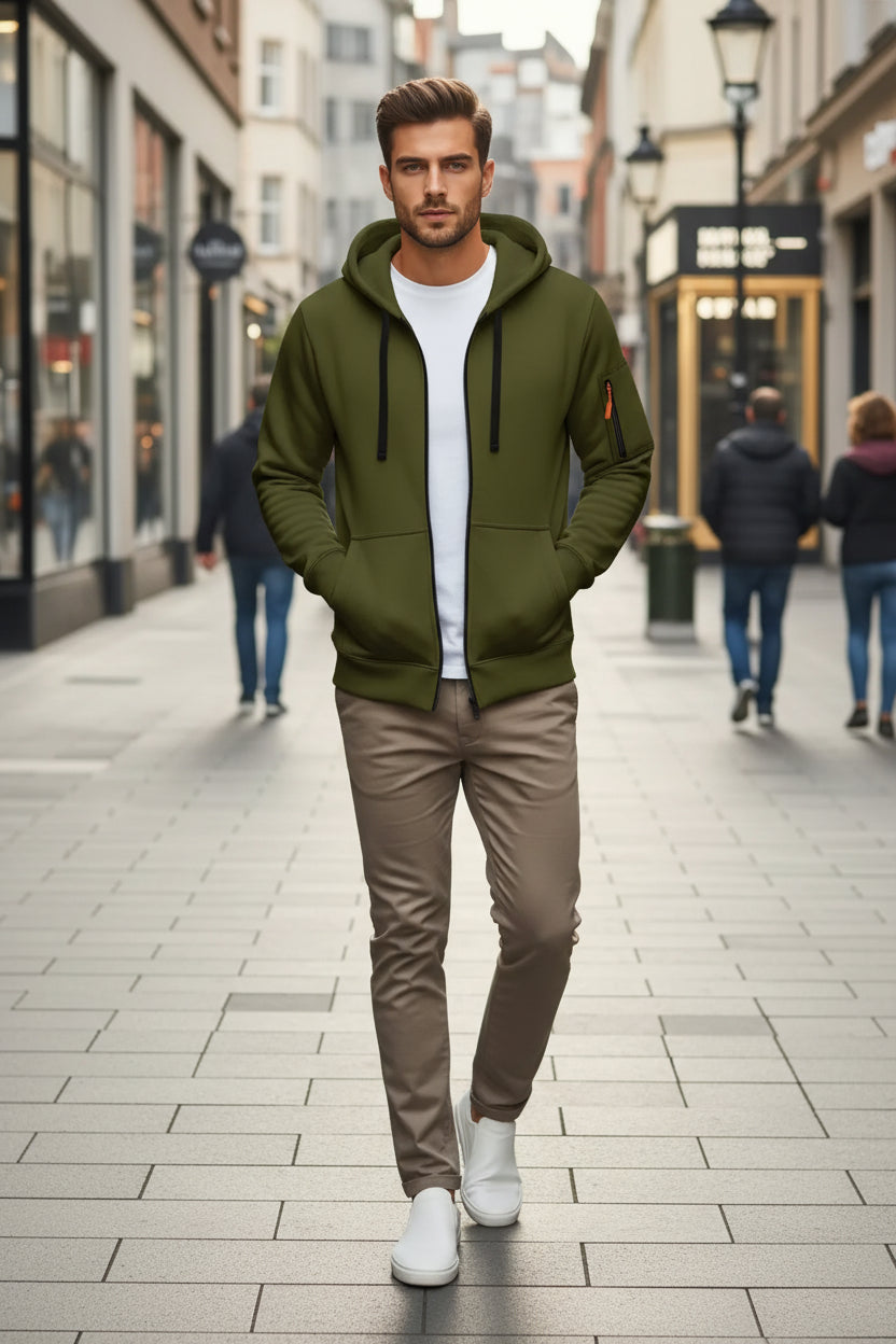 Men  New Hoodies Long Sleeve Sweatshirt pocket