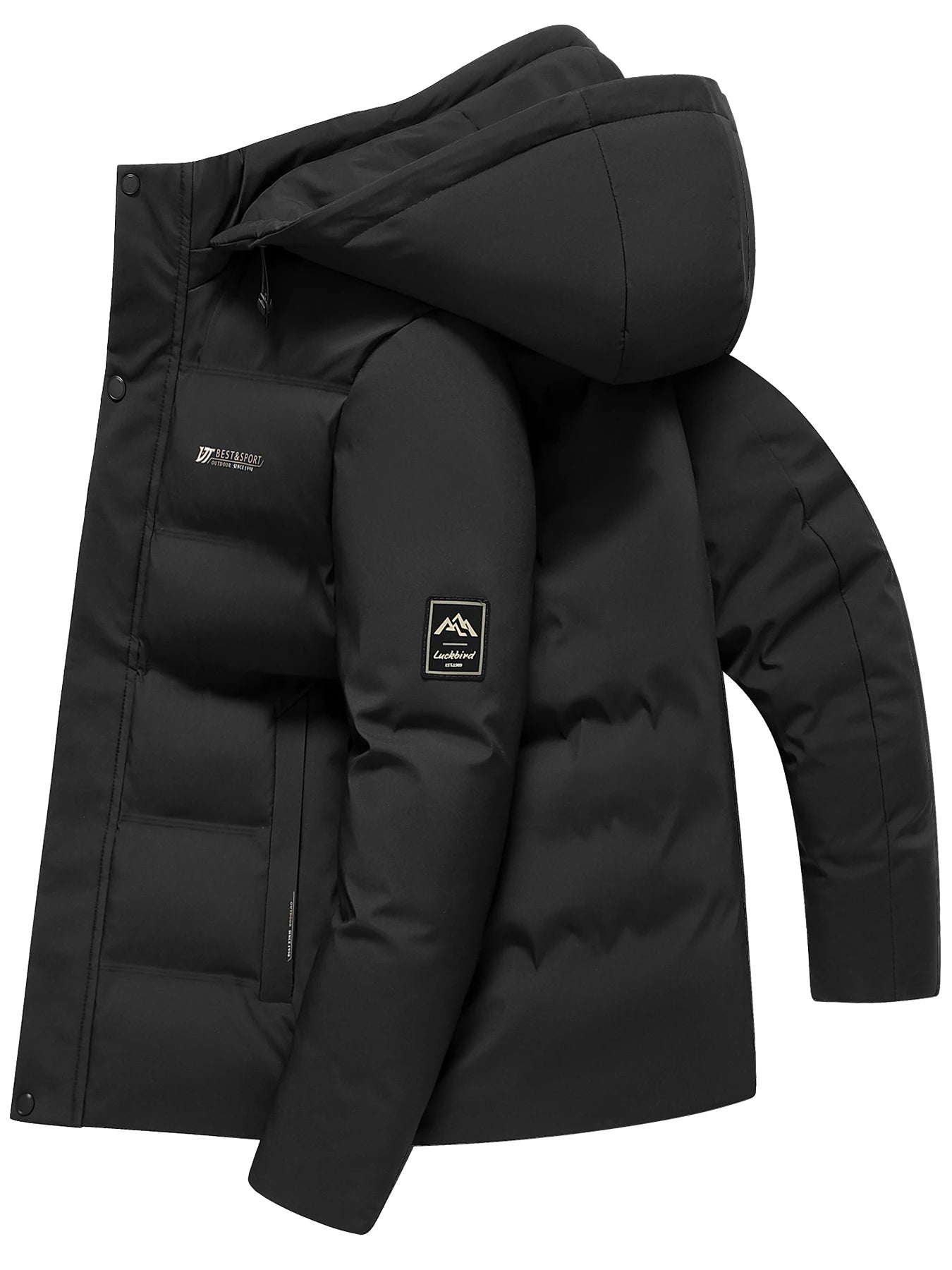 Men's thick and warm cotton jacket for autumn and winter, business and casual men's cotton jacket, top clothes