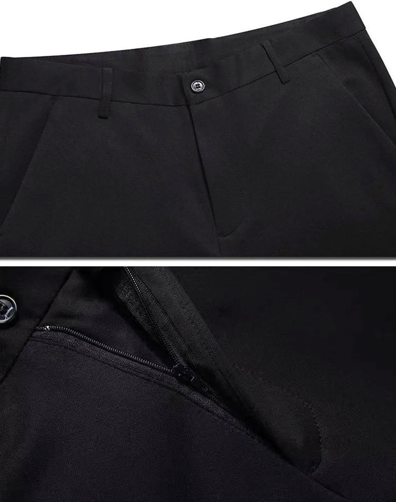 Spring Autumn Men's Casual Business Suit Pants Sports Stretch Suit Pants  Male Trousers Big Size Loose Straight Dress Pants