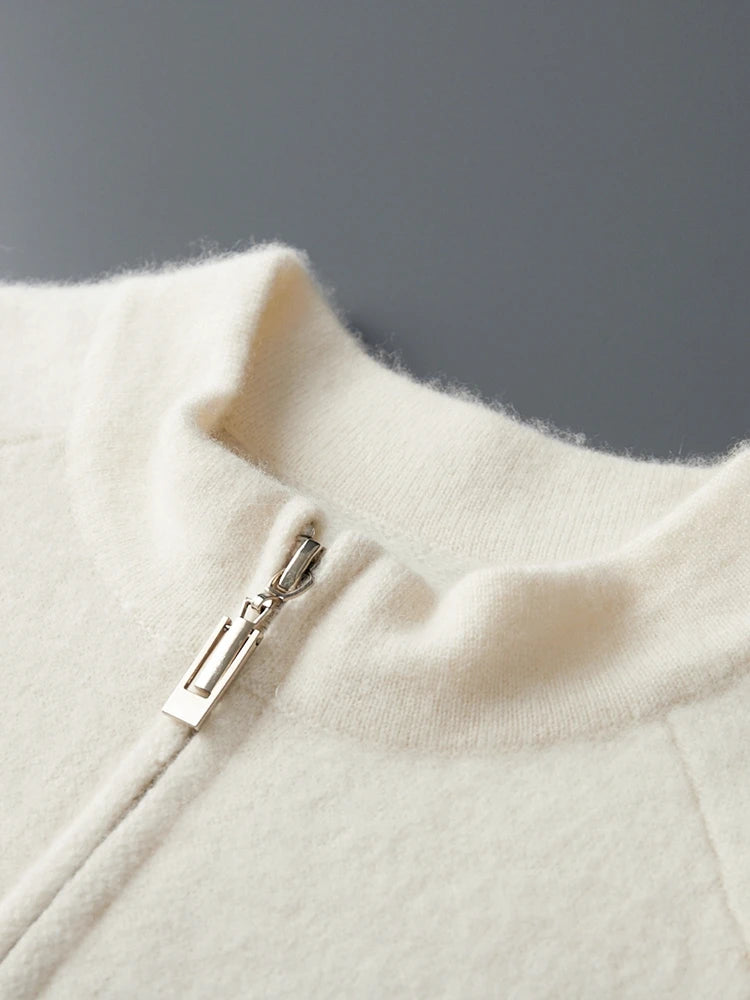 Autumn Winter Sweater Pullover 100% Merino Wool Sweater Men's Outdoor Sports Style Raglan Casual Clothes Commut Inside Join Knit