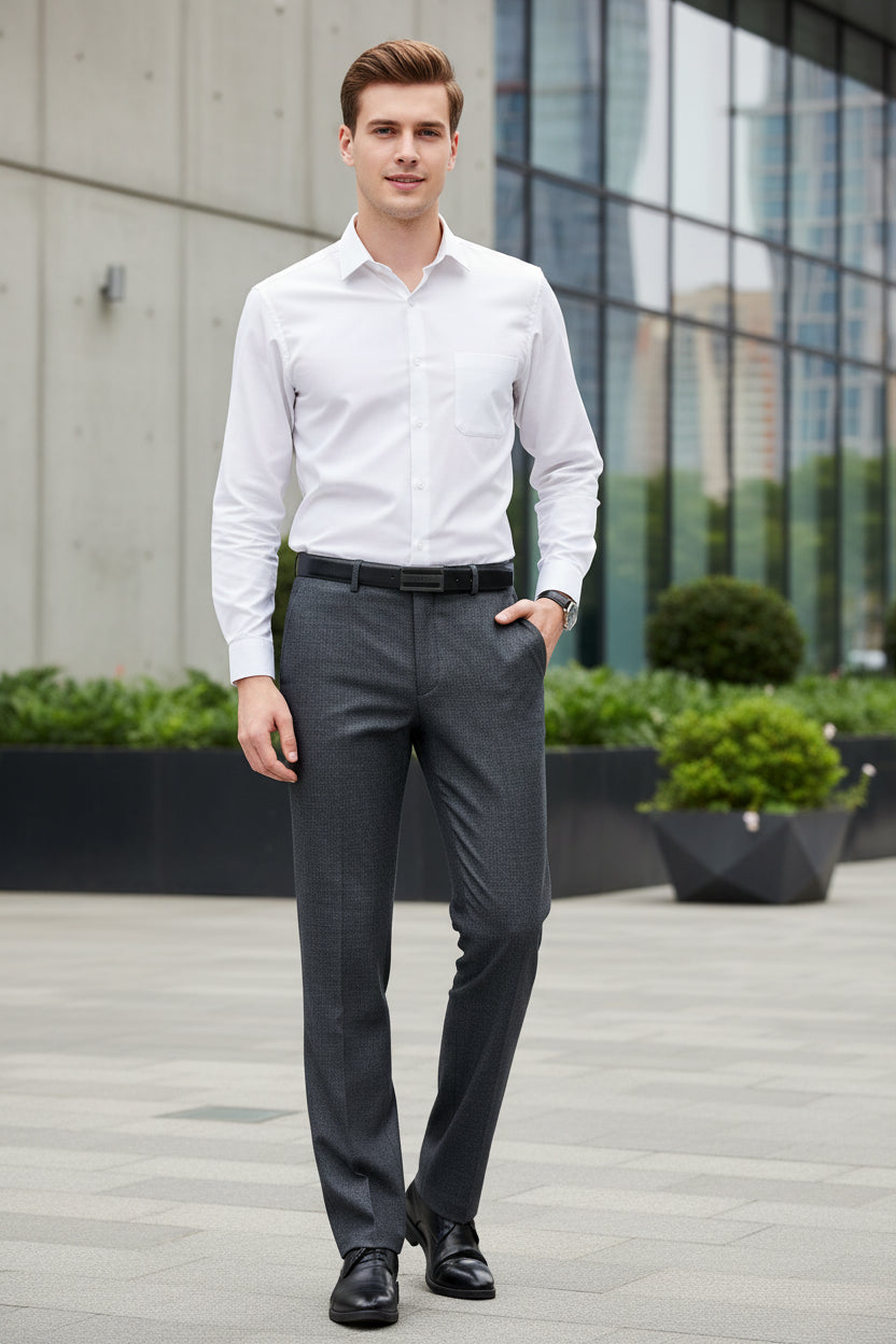 Men's Woolen Suit Trousers – Stylish Traf Pants for Every Occasion