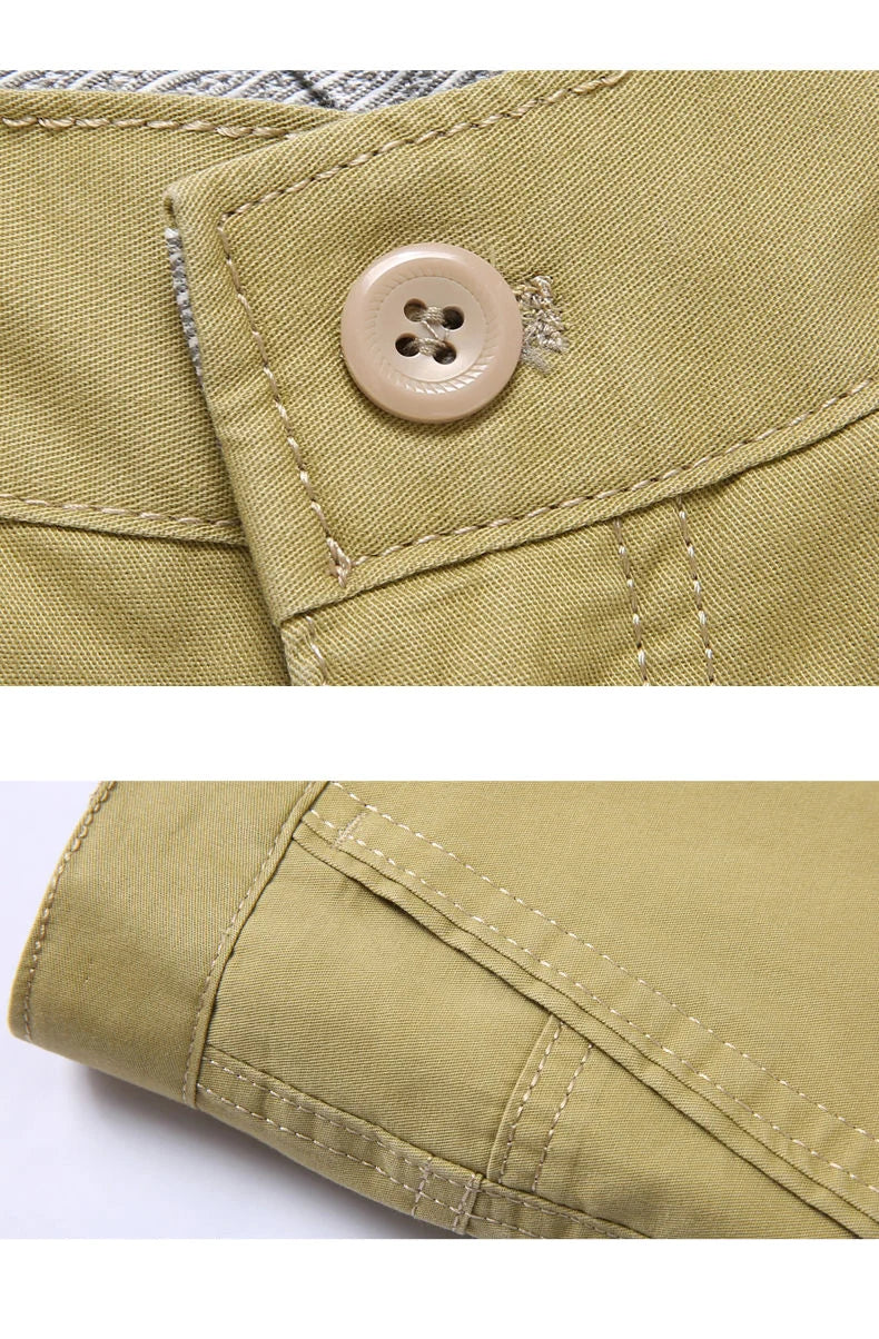 Summer Thin Men's Casual Autumn Thick 100% Cotton Suit Pants Classic Business Fashion Stretch Trousers Male Brand Clothes GOZBKF