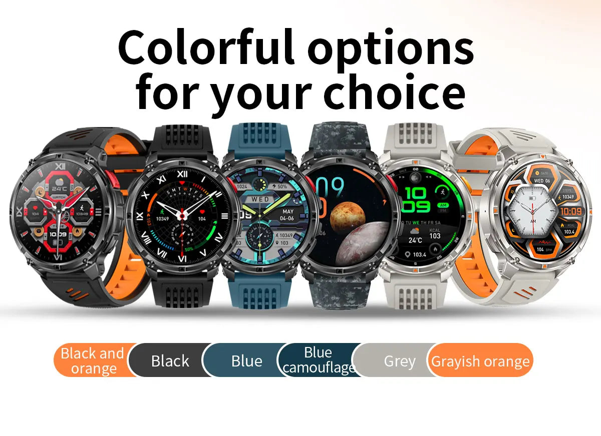 Ultra Smart Watch for Men - 1100mAh Battery, 1.7" Display