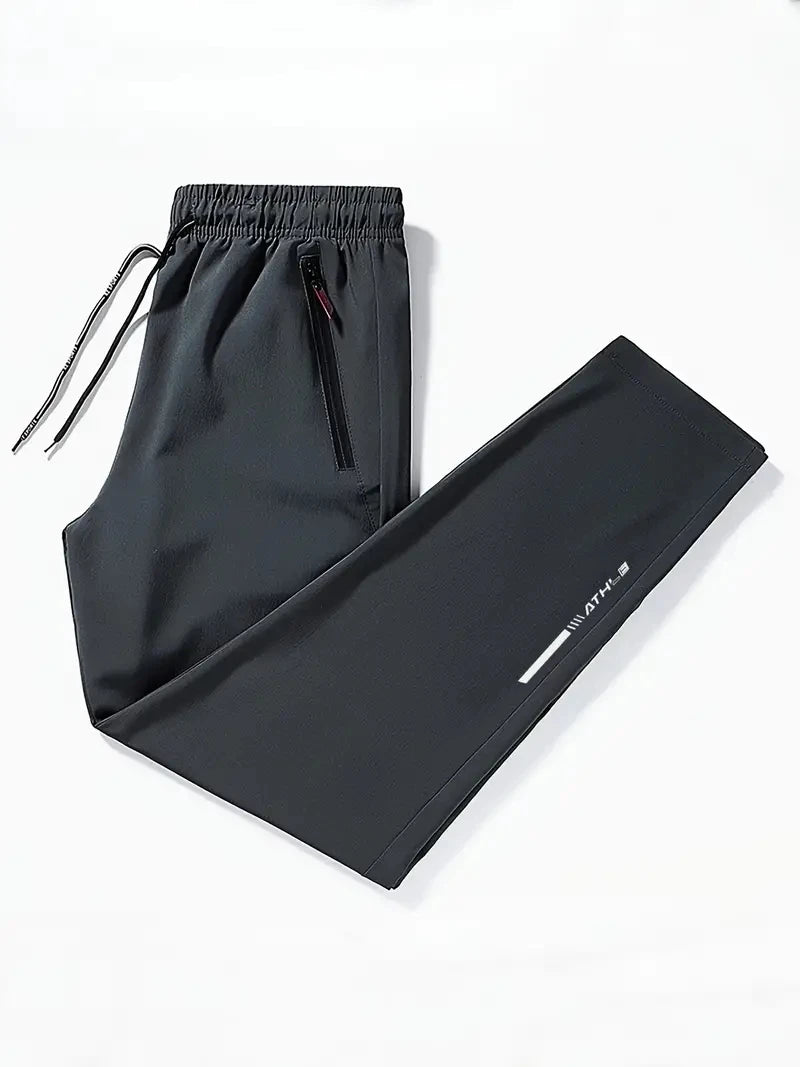 Soft Men's Casual Straight Pants Stretch Elastic Waist Jogger Korean Classic Blue Black Gray Brand Trousers Plus Size