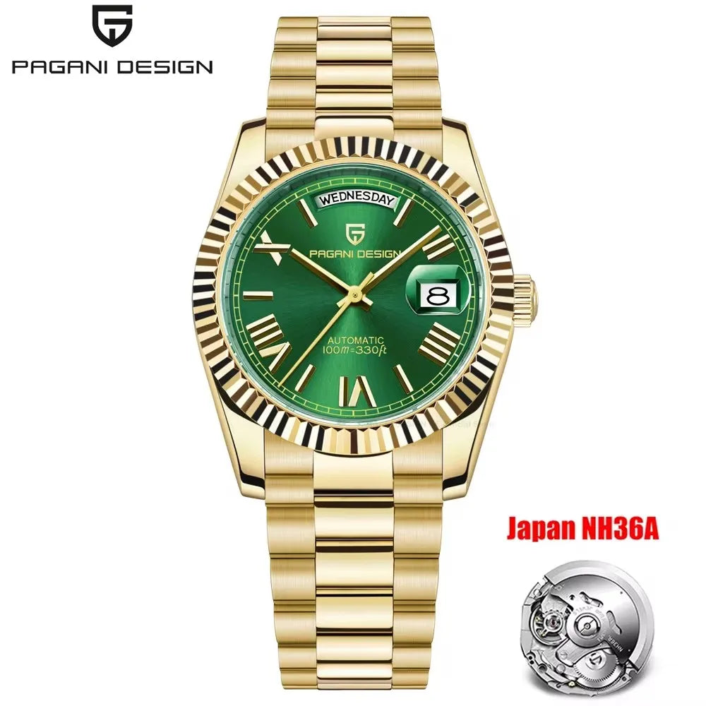PAGANI DESIGN DD40 Men's Luxury Automatic Watch NH36A with AR Sapphire Mirror