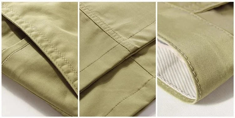 Summer Thin Men's Casual Autumn Thick 100% Cotton Suit Pants Classic Business Fashion Stretch Trousers Male Brand Clothes GOZBKF