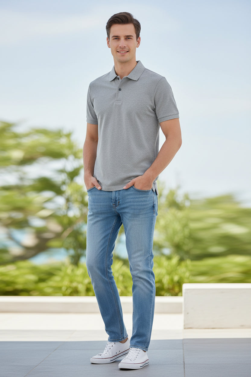 Men's 100% Cotton Polo Shirt - Your Go- To Summer Essential