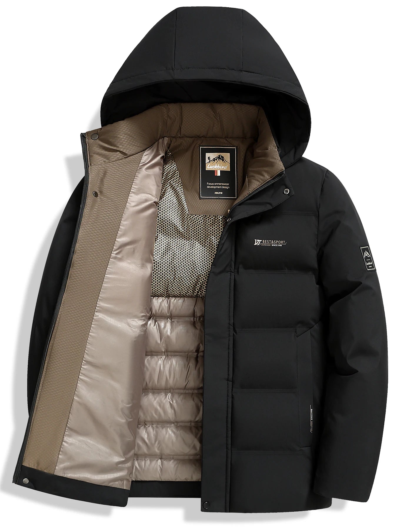 Men's thick and warm cotton jacket for autumn and winter, business and casual men's cotton jacket, top clothes