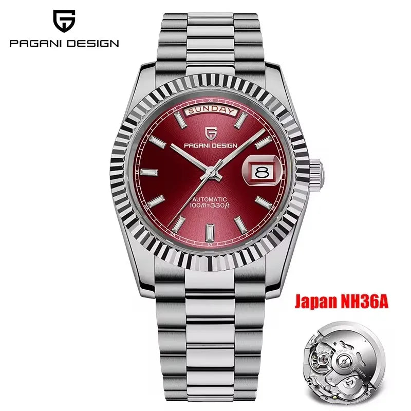 PAGANI DESIGN DD40 Men's Luxury Automatic Watch NH36A with AR Sapphire Mirror
