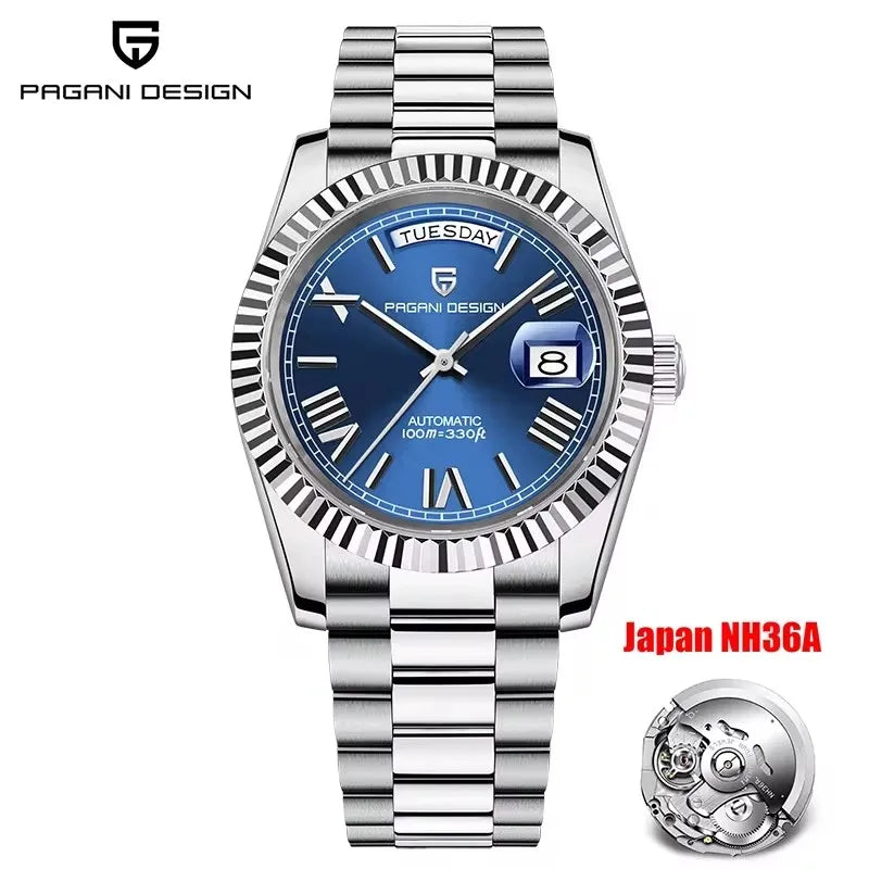 PAGANI DESIGN DD40 Men's Luxury Automatic Watch NH36A with AR Sapphire Mirror