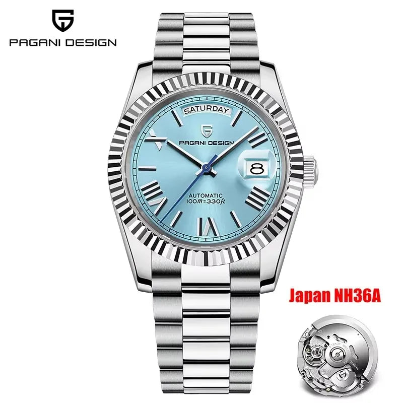 PAGANI DESIGN DD40 Men's Luxury Automatic Watch NH36A with AR Sapphire Mirror